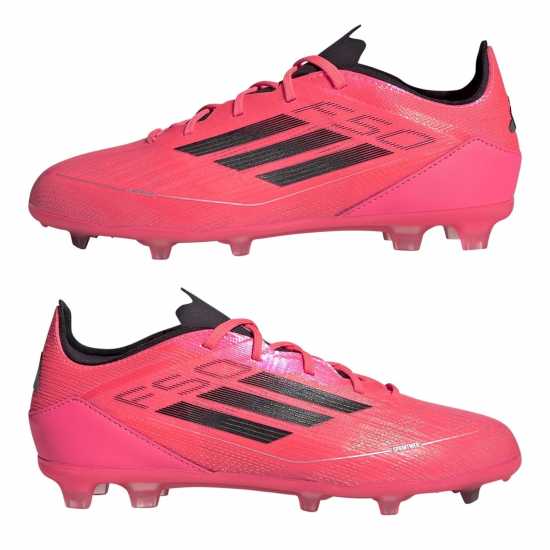 Adidas F50 Elite Childrens Firm Ground Football Boots Розово/Черно Детски футболни бутонки