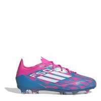 Adidas F50 Elite Childrens Firm Ground Football Boots Синьо/Розово Детски футболни бутонки