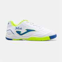 Joma Kids' Toledo Lace Up Indoor Football Boots White 