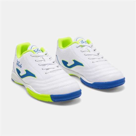 Joma Kids' Toledo Lace Up Indoor Football Boots White 
