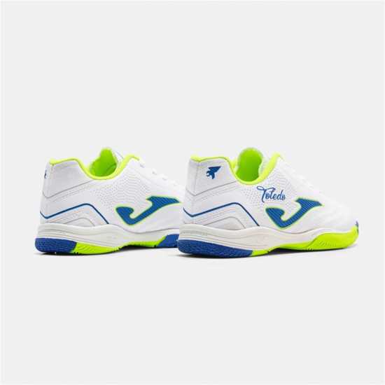 Joma Kids' Toledo Lace Up Indoor Football Boots White 