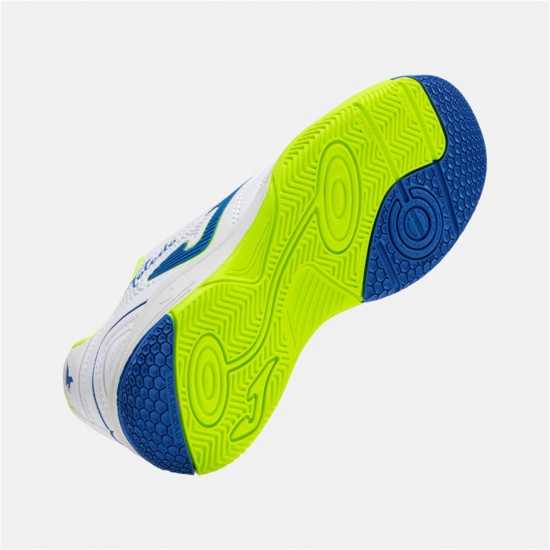 Joma Kids' Toledo Lace Up Indoor Football Boots White 