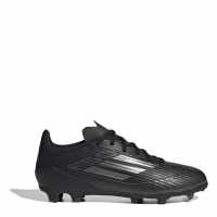 Adidas F50 Academy Childrens Firm Ground Football Boots Черно/сребро Детски футболни бутонки