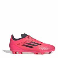 Adidas F50 Academy Childrens Firm Ground Football Boots Розово/Черно Детски футболни бутонки