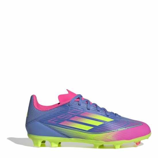 Adidas F50 Academy Childrens Firm Ground Football Boots Син/Лимон 