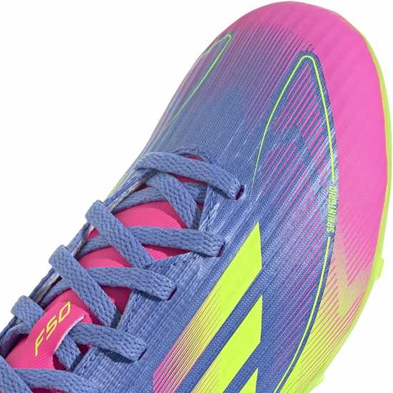 Adidas F50 Academy Childrens Firm Ground Football Boots Син/Лимон 
