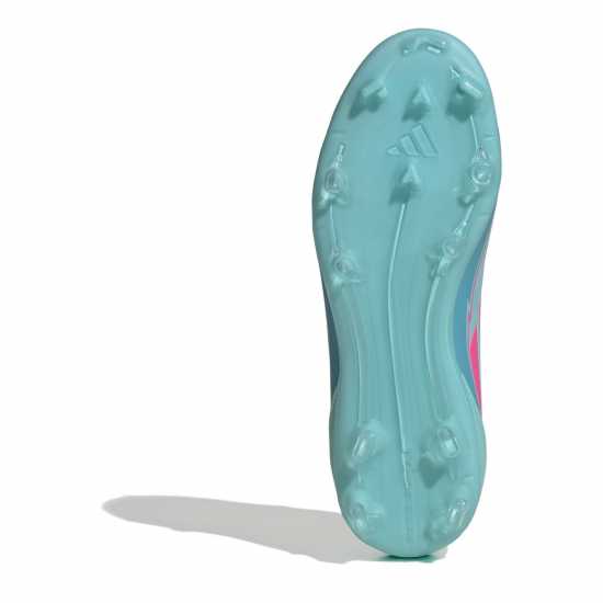 Adidas F50 League Childrens Firm Ground Football Boots Синьо/Розово Детски футболни бутонки