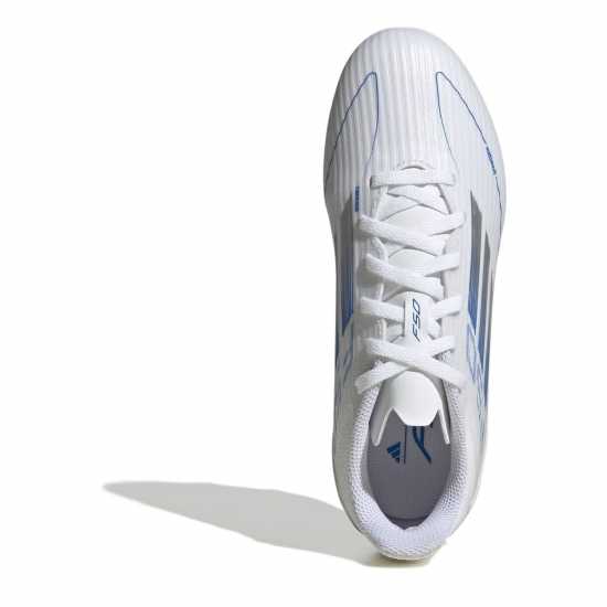 Adidas F50 Academy Childrens Firm Ground Football Boots Бяло/сребро 