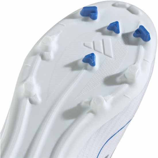 Adidas F50 Academy Childrens Firm Ground Football Boots Бяло/сребро 