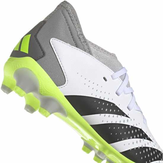 Adidas Predator .3 Firm Ground Football Boots Child Boys Wht/Blk/Lemon Детски футболни бутонки