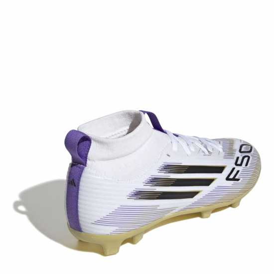 Adidas F50 League Childrens Multi-Ground Football Boots Бяло/Черно/Злато Детски футболни бутонки
