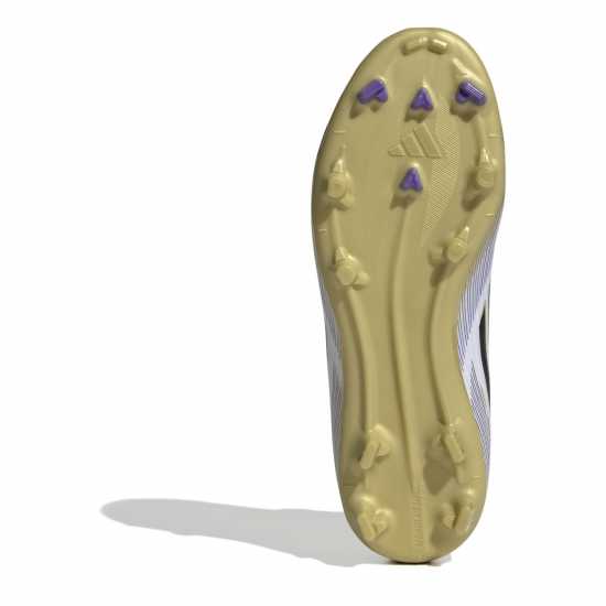 Adidas F50 League Childrens Multi-Ground Football Boots Бяло/Черно/Злато Детски футболни бутонки