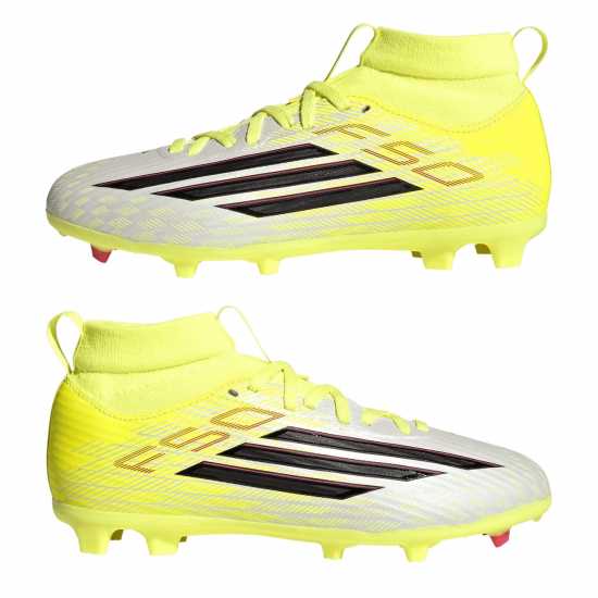 Adidas F50 League Childrens Multi-Ground Football Boots Solar Yellow Adidas F50 League Childrens Multi-Ground Football Boots Solar Yellow
