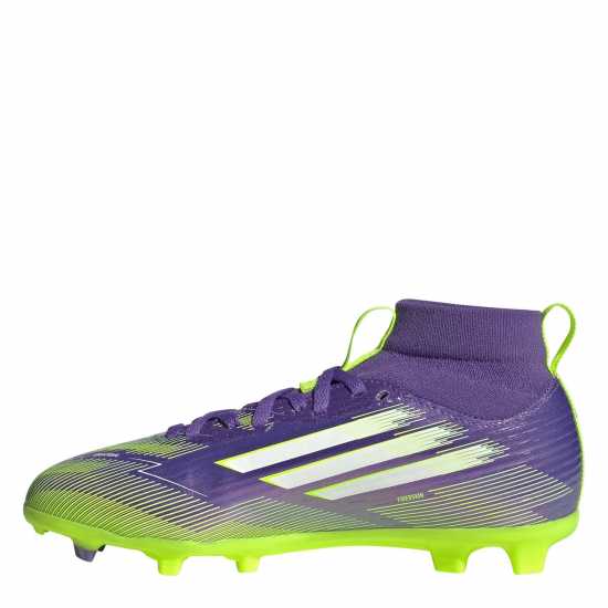 Adidas F50 League Childrens Multi-Ground Football Boots Purple/White Детски футболни бутонки