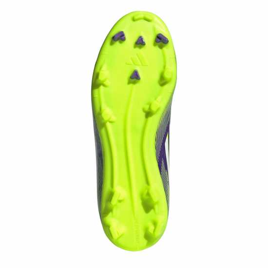 Adidas F50 League Childrens Multi-Ground Football Boots Purple/White Детски футболни бутонки