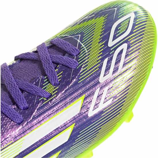 Adidas F50 League Childrens Multi-Ground Football Boots Purple/White Детски футболни бутонки