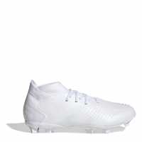 Adidas Predator Accuracy.1 Childrens Firm Ground Football Boots White/White Футболни стоножки
