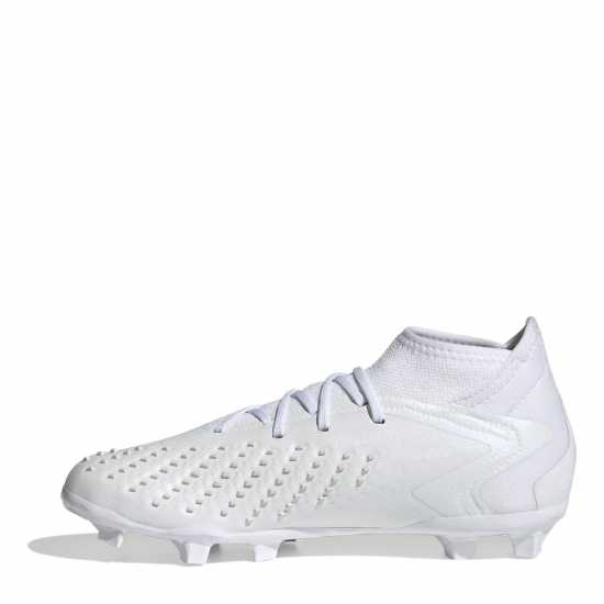 Adidas Predator Accuracy.1 Childrens Firm Ground Football Boots White/White Футболни стоножки