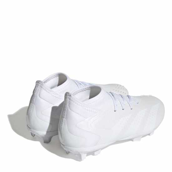 Adidas Predator Accuracy.1 Childrens Firm Ground Football Boots White/White Футболни стоножки