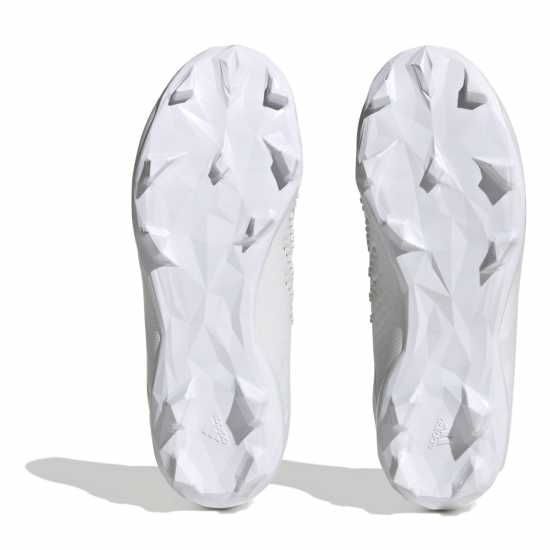 Adidas Predator Accuracy.1 Childrens Firm Ground Football Boots White/White Футболни стоножки