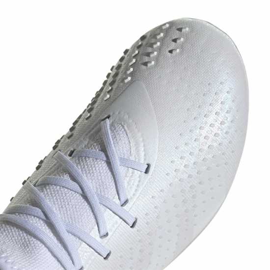 Adidas Predator Accuracy.1 Childrens Firm Ground Football Boots Бяло/Бяло Футболни стоножки