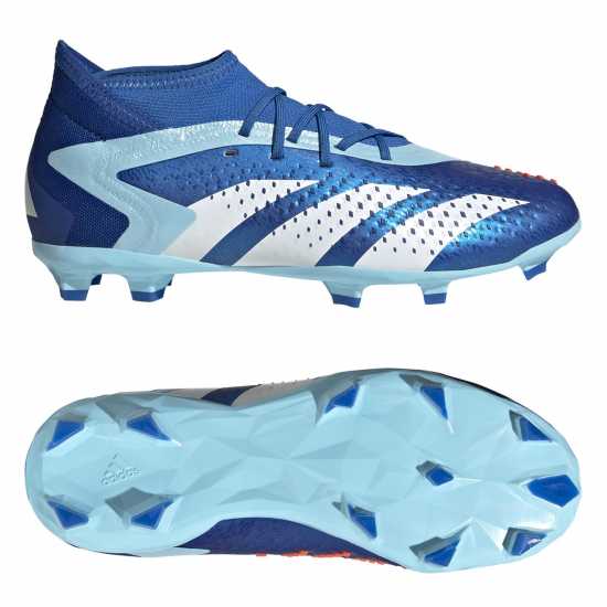 Adidas Predator Accuracy.1 Childrens Firm Ground Football Boots Blue/White Детски футболни бутонки