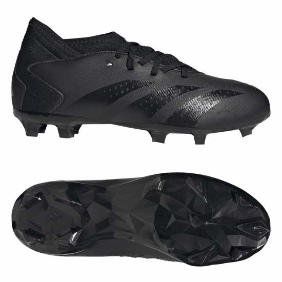 Adidas Predator Accuracy.3 Childrens Firm Ground Football Boots Черно/Черно Футболни стоножки