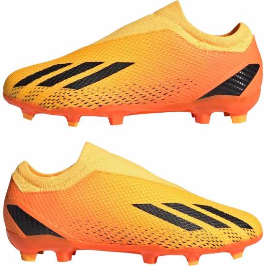 Adidas X Speedportal.3 Laceless Junior Firm Ground Football Boots Orange/Black Детски футболни бутонки