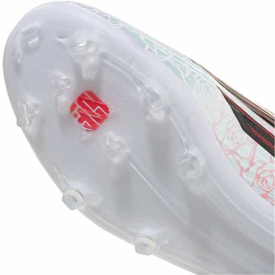 Adidas F50 Childrens League Laceless Multi-Ground Boots White/Blk/Red 