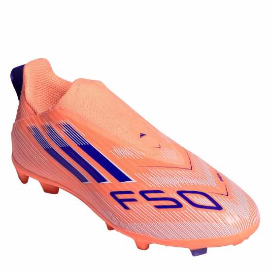 Adidas F50 Juniors League Laceless Multi-Ground Boots Оранжево/Синьо 