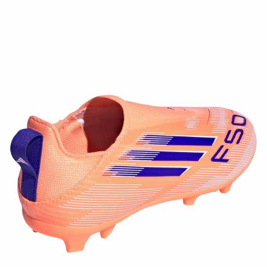 Adidas F50 Juniors League Laceless Multi-Ground Boots Оранжево/Синьо 