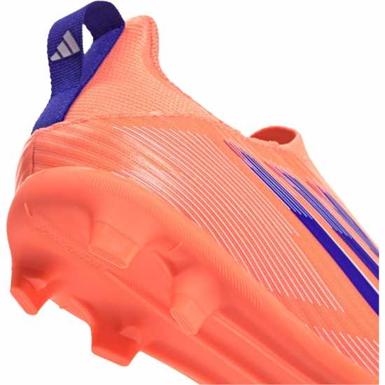 Adidas F50 Juniors League Laceless Multi-Ground Boots Оранжево/Синьо 