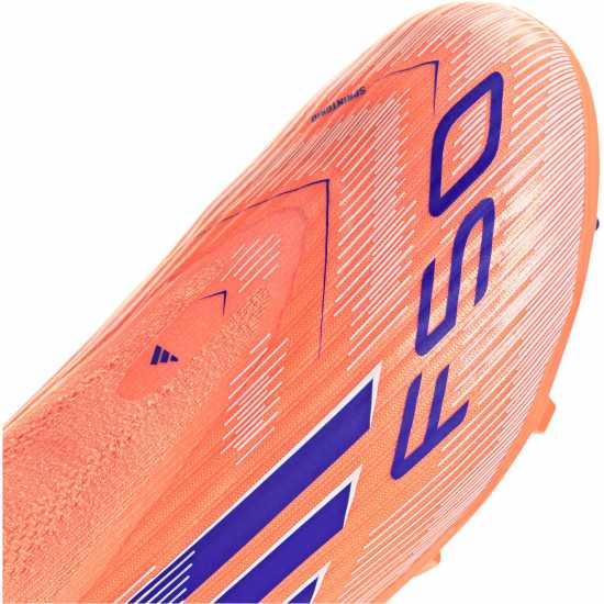 Adidas F50 Juniors League Laceless Multi-Ground Boots Оранжево/Синьо 