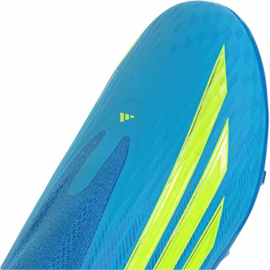 Adidas F50 Childrens League Laceless Multi-Ground Boots Blue/Yellow 