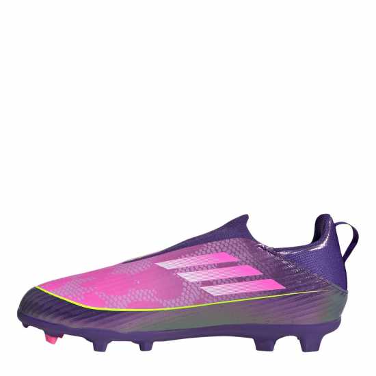 Adidas F50 Juniors League Laceless Multi-Ground Boots Лилаво/Жълто 