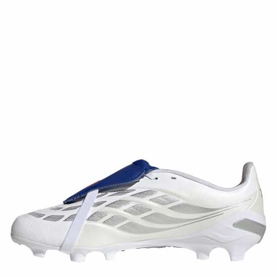 Adidas Predator Fold-Over Tongue League Firm Ground Football Boots Childrens White/Blue 