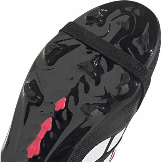 Adidas Predator Fold-Over Tongue League Firm Ground Football Boots Childrens Black/Red 