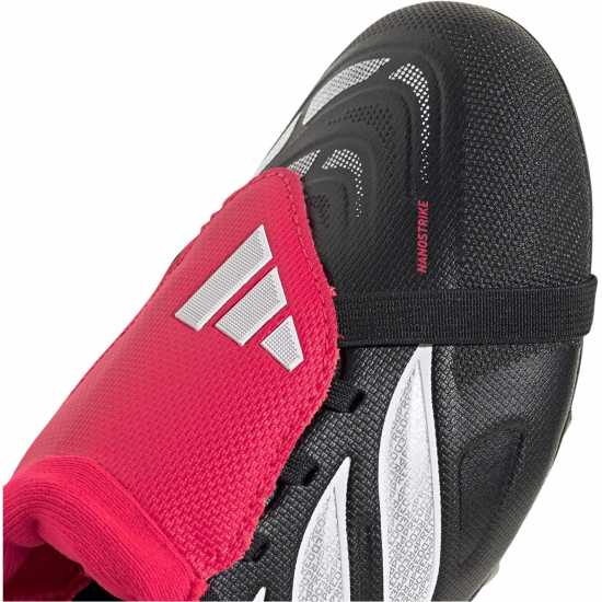Adidas Predator Fold-Over Tongue League Firm Ground Football Boots Childrens Black/Red 