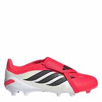 Adidas Predator Fold-Over Tongue League Firm Ground Football Boots Childrens Red/Blk/White Adidas Predator Fold-Over Tongue League Firm Ground Football Boots Childrens Red/Blk/White