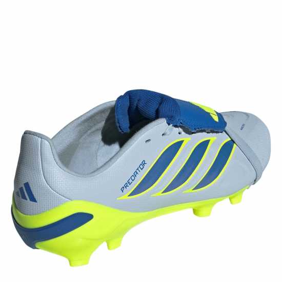 Adidas Predator Fold-Over Tongue League Firm Ground Football Boots Childrens Blue/Yellow 