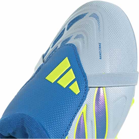 Adidas Predator Fold-Over Tongue League Firm Ground Football Boots Childrens Blue/Yellow 