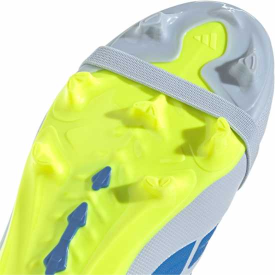 Adidas Predator Fold-Over Tongue League Firm Ground Football Boots Childrens Blue/Yellow 
