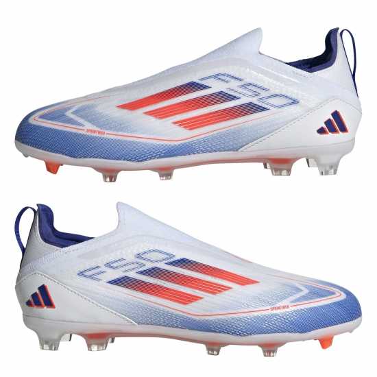Детски футболни бутонки Adidas F50 Pro Laceless Juniors Firm Ground Football Boots Adidas F50 Pro Laceless Juniors Firm Ground Football Boots Детски футболни бутонки