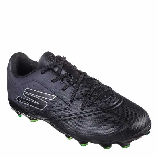 Skechers Razor Juniors Firm Ground Football Boots Black Детски футболни бутонки