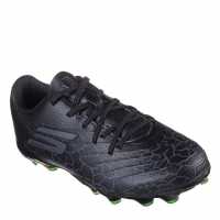 Skechers Skx 01 Youth Juniors Firm Ground Football Boots Black Детски футболни бутонки