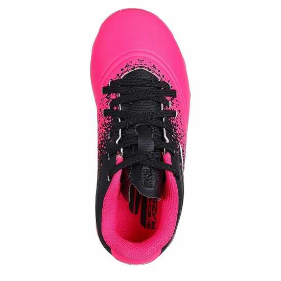 Skechers Razor Juniors Firm Ground Football Boots Black/Pink Детски футболни бутонки