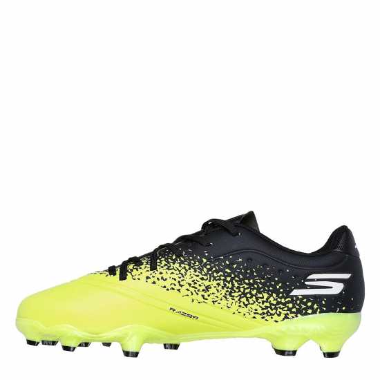Skechers Razor Juniors Firm Ground Football Boots Yellow/Black Детски футболни бутонки