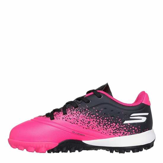 Skechers Skx 1 Juniors Astro Turf Football Boots Black/Pink Детски футболни бутонки