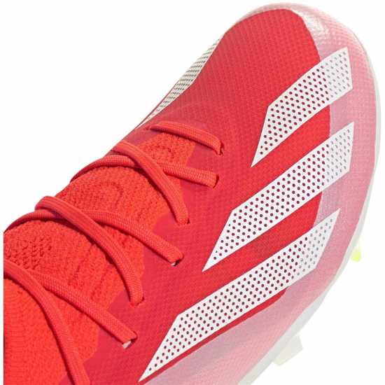 Adidas X Crazyfast Elite Childrens Firm Ground Football Boots Red/Wht/Yellow Детски футболни бутонки