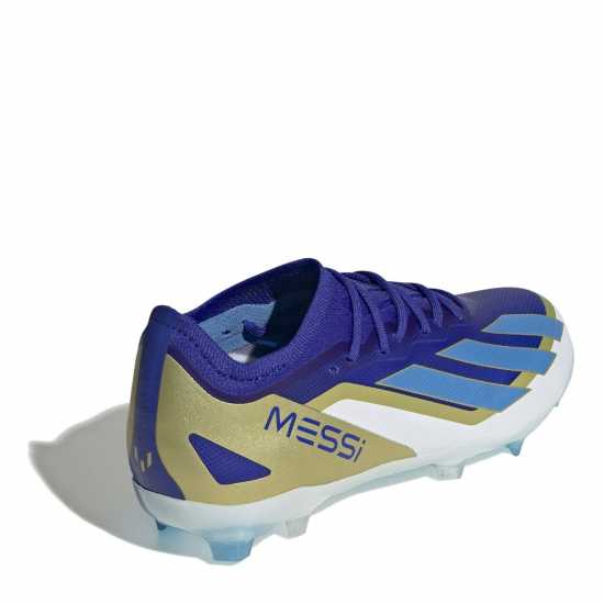 Adidas X Crazyfast Elite Childrens Firm Ground Football Boots Blue/White Детски футболни бутонки